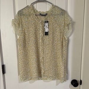 Floral Yellow Blouse